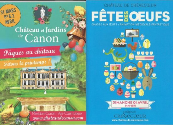 pogramme de paques 2018 à Canon et à Crevecoeur